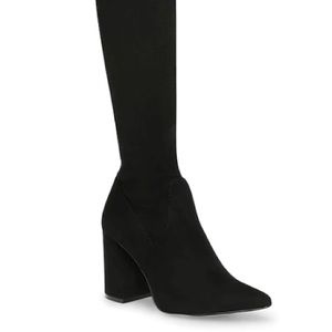 Black knee high boots
